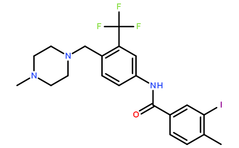 3-碘-4-甲基-N-[4-[(4-甲基-1-哌嗪)甲基]-3-(三氟甲基)苯基]苯甲酰胺