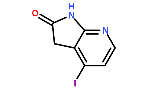 2H-吡咯并[2,3-b]吡啶-2-酮,  1,3-二氢-4-碘-