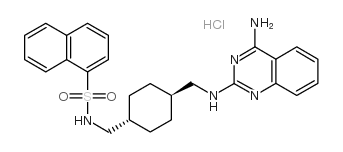 N-[[4-[[(4-aminoquinazolin-2-yl)amino]methyl]cyclohexyl]methyl]naphthalene-1-sulfonamide,hydrochloride
