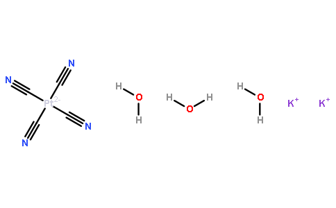 四氰基铂(II)酸钾三水合物
