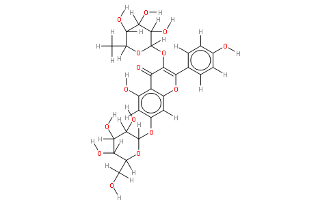 山柰酚-3-O-鼠李糖-7-O-葡萄糖苷
