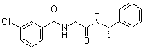 3-氯-N-[2-氧代-2-[[(1S)-1-苯基乙基]氨基]乙基]苯甲酰胺