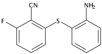 2-[(2-氨基苯基)硫代]-6-氟-苯甲腈