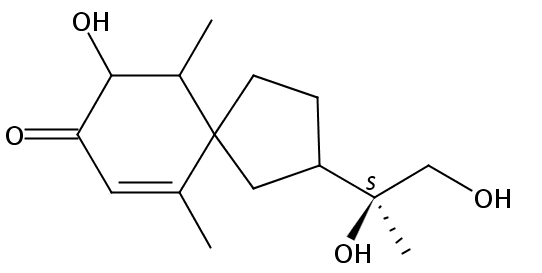 3,11,12-三羟基螺旋菌-1(10)-烯-2-酮