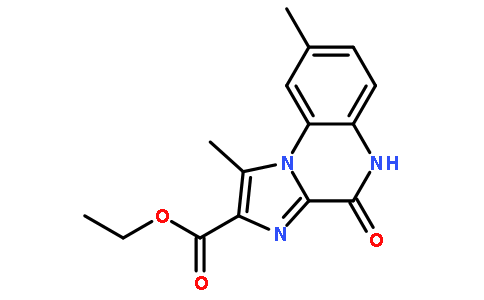 4,5-二氢-1,8-二甲基-4-氧代咪唑并[1,2-a]喹喔啉-2-甲酸乙酯