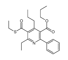 propyl 6-ethyl-5-ethylsulfanylcarbonyl-2-phenyl-4-propylpyridine-3-carboxylate