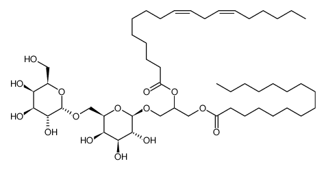 1-(palmitoyloxy)-3-(((2R,3R,4S,5R,6R)-3,4,5-trihydroxy-6-((((2S,3R,4S,5R,6R)-3,4,5-trihydroxy-6-(hydroxymethyl)tetrahydro-2H-pyran-2-yl)oxy)methyl)tetrahydro-2H-pyran-2-yl)oxy)propan-2-yl (9Z,12Z)-octadeca-9,12-dienoate