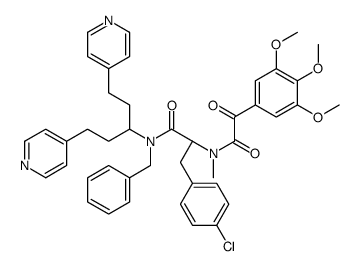 (2S)-N-benzyl-3-(4-chlorophenyl)-N-(1,5-dipyridin-4-ylpentan-3-yl)-2-[methyl-[2-oxo-2-(3,4,5-trimethoxyphenyl)acetyl]amino]propanamide