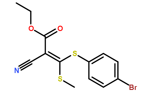 3-(4-溴苯基硫代)-2-氰基-3-(甲基硫代)丙烯酸乙酯