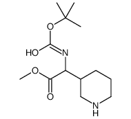 methyl 2-[(2-methylpropan-2-yl)oxycarbonylamino]-2-piperidin-3-ylacetate