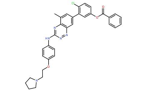 4-氯-3-(5-甲基-3-((4-(2-(吡咯烷-1-基)乙氧基)苯基)氨基)苯并[e][1,2,4]噻嗪-7-基)苯基苯甲酸