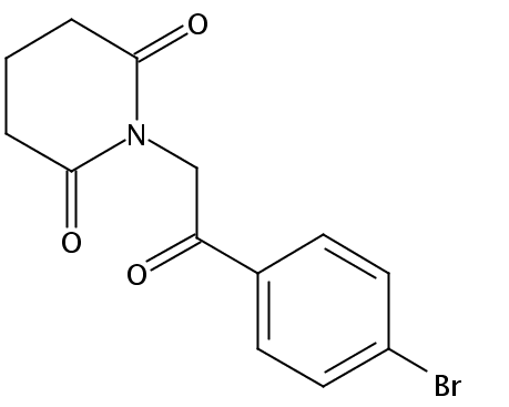 1-(2-(4-bromophenyl)-2-oxoethyl)piperidine-2,6-dione