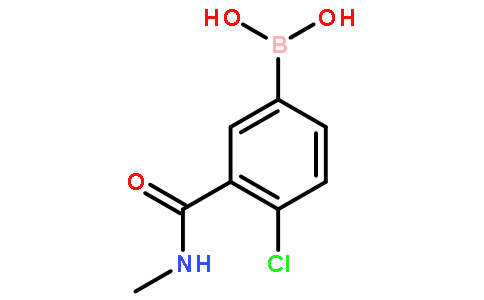 4-氯-3-(N-甲基氨甲酰基)苯基硼酸