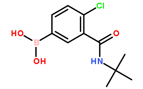 4-氯-3-(叔丁基氨甲酰基)苯基硼酸