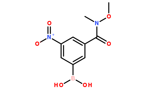 3-(甲氧基(甲基)甲酰氨)-5-硝基苯基硼酸