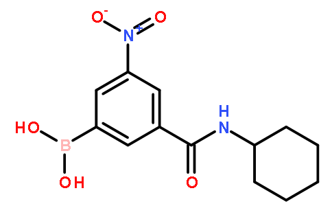 3-(环己基甲酰氨)-5-硝基苯基硼酸