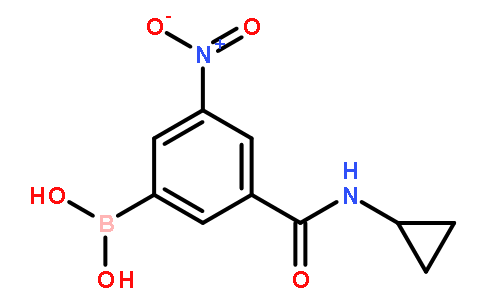 3-(环丙基甲酰氨)-5-硝基苯基硼酸