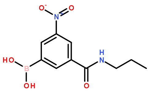 3-(N-丙基甲酰氨)-5-硝基苯基硼酸