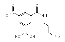 3-(N-丁基甲酰氨)-5-硝基苯基硼酸