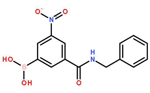 3-(苄基甲酰氨)-5-硝基苯基硼酸