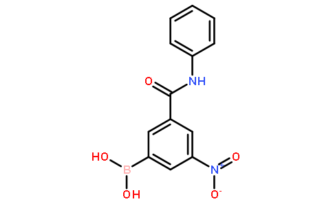3-(苯基甲酰氨)-5-硝基苯基硼酸