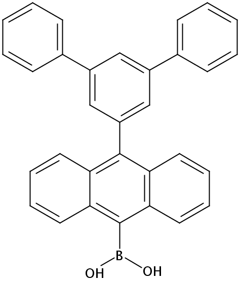 10-(1,1':3',1''-三联苯-5'-基)蒽-9-硼酸(含有数量不等的酸酐)