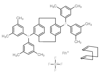 (R)-(-)-4,12-二(二-3,5-二甲苯基膦基)[2.2]对环芳烷(1,5-环辛二烯)铑(I)四氟硼酸