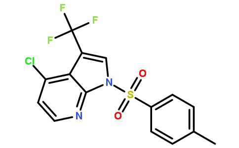 4-氯-1-[(4-甲基苯基)磺酰基]-3-(三氟甲基)-1H-吡咯并[2,3-b]吡啶
