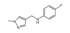 4-fluoro-N-[(1-methyl-1H-pyrazol-4-yl)methyl]aniline