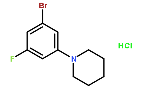 1-溴-3-氟-5-哌啶苯盐酸盐