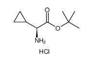 Cyclopropaneacetic acid, α-amino-, 1,1-dimethylethyl ester, hydrochloride , (αS)