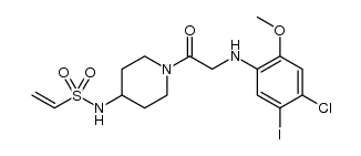 Ethenesulfonamide, N-​[1-​[2-​[(4-​chloro-​5-​iodo-​2-​methoxyphenyl)​amino]​acetyl]​-​4-​piperidinyl]​-