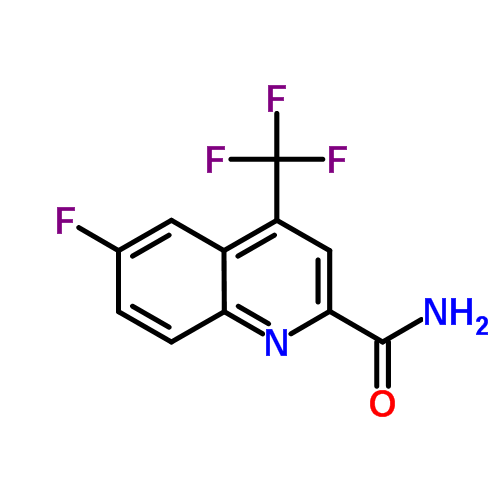 6-氟-4-三氟甲基喹啉-2-甲酰胺
