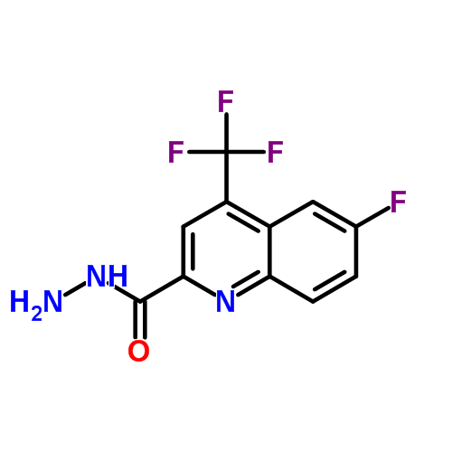 6-氟-4-三氟甲基-喹啉-2-羧酸肼