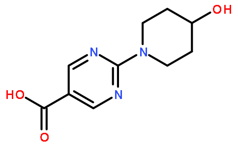 2-(4-羟基哌啶-1-基)嘧啶-5-羧酸