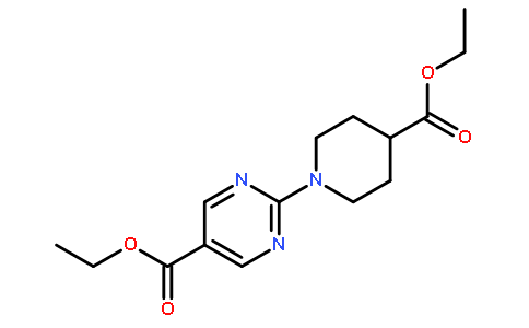 2-(4-乙氧基羰基哌啶-1-基)嘧啶-5-甲酸乙酯