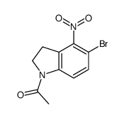 1-(5-溴-4-硝基吲哚啉)乙酮