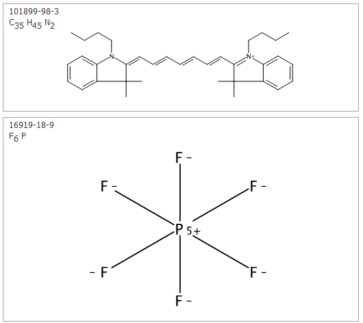 1-丁基-2-[7-(1-丁基-3,3-二甲基-1,3-二氢-吲哚-2-亚基)-庚-1,3,5-三烯基]-3,3-二甲基-3H-吲哚六氟磷酸盐