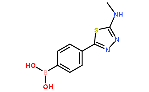 4-(5-(甲基氨基)-1,3,4-噻二唑-2-基)苯硼酸
