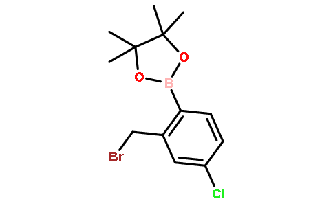 2-溴甲基-4-氯苯硼酸频那醇酯