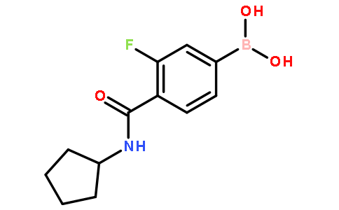 4-(环戊基氨基甲酰)-3-氟苯硼酸