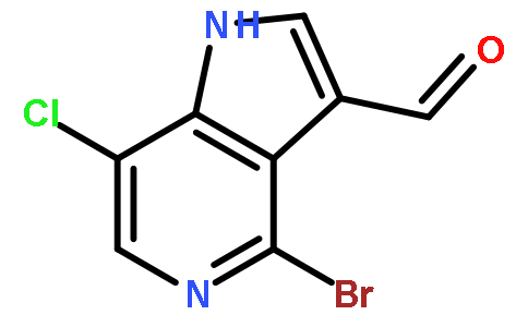 4-溴-7-氯-5-氮杂吲哚-3-甲醛