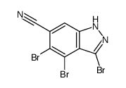 3,4,5-tribromo-2H-indazole-6-carbonitrile