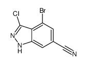 4-bromo-3-chloro-2H-indazole-6-carbonitrile