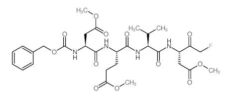 methyl (4S)-5-[[(2S)-1-[[(3S)-5-fluoro-1-methoxy-1,4-dioxopentan-3-yl]amino]-3-methyl-1-oxobutan-2-yl]amino]-4-[[(2S)-4-methoxy-4-oxo-2-(phenylmethoxycarbonylamino)butanoyl]amino]-5-oxopentanoate