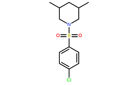 1-(4-chlorophenyl)sulfonyl-3,5-dimethylpiperidine