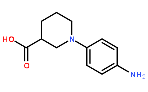 1-(4-氨基苯基)哌啶-3-羧酸