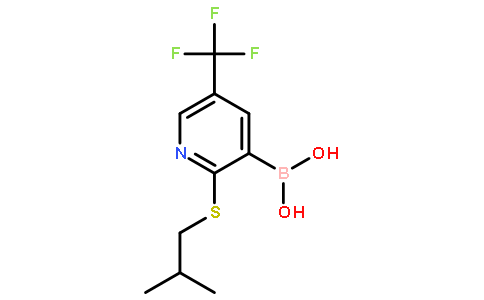 2-异丁基硫代-5-三氟甲基吡啶-3-硼酸