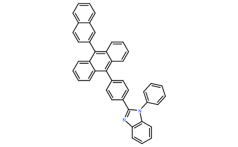 2-[4-[10-(2-Naphthalenyl)-9-anthracenyl]phenyl]-1-phenyl-
1H-benzimidazole