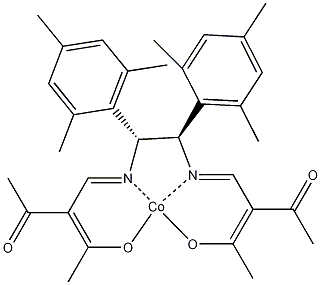 (1R,2R)-N,N'-双(2-乙酰-3-氧代-2-亚丁烯基)-1,2-二均三甲苯基乙二胺合钴(II)